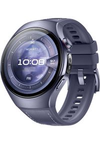 HUAWEI - Smartwatch Huawei Watch 5 46mm Fioletowy (Rates-L39L). Rodzaj zegarka: smartwatch. Kolor: fioletowy