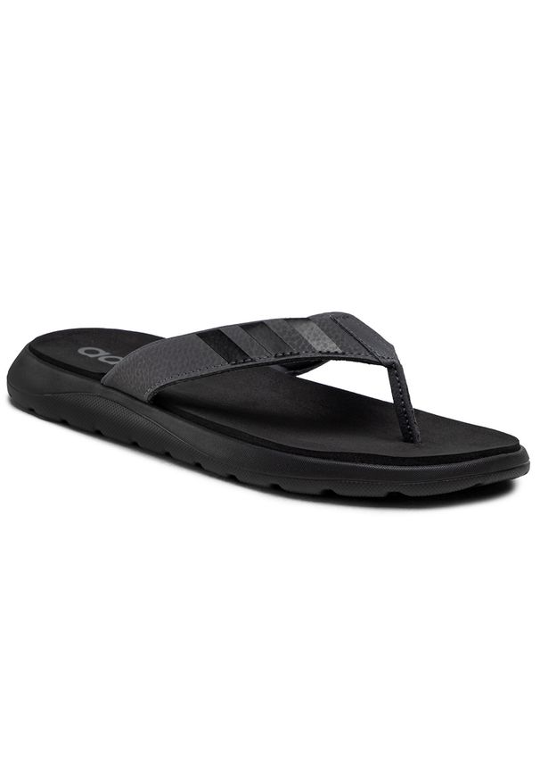 Adidas - Japonki adidas - Comfort Flip Flop FY8654 Cblack/Grefiv/Grefiv. Okazja: na plażę. Kolor: czarny. Materiał: skóra. Sezon: lato. Styl: sportowy. Sport: pływanie