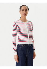 Tommy Jeans Kardigan Essential DW0DW20976 Kolorowy Regular Fit. Materiał: bawełna. Wzór: kolorowy