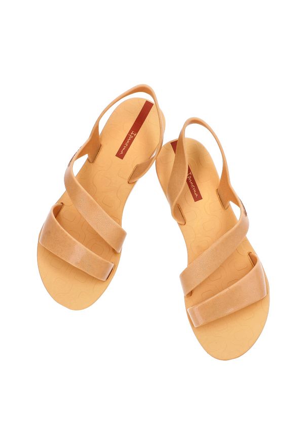 Pomarańczowe Sandały Ipanema Modne Wodoodporne Obuwie Damskie. Okazja: na co dzień, na spacer, na plażę. Zapięcie: pasek. Kolor: pomarańczowy. Materiał: materiał, tworzywo sztuczne. Wzór: paski. Sezon: lato. Styl: casual