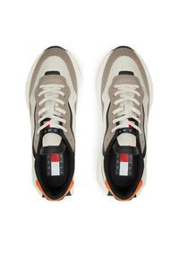Tommy Jeans Sneakersy Tjm Runner Mix Material EM0EM01259 Beżowy. Kolor: beżowy #2