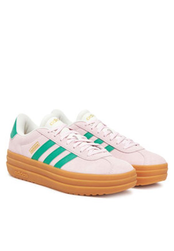 Adidas - adidas Sneakersy VL Court Bold Shoes JP6916 Różowy. Kolor: różowy. Materiał: zamsz, skóra