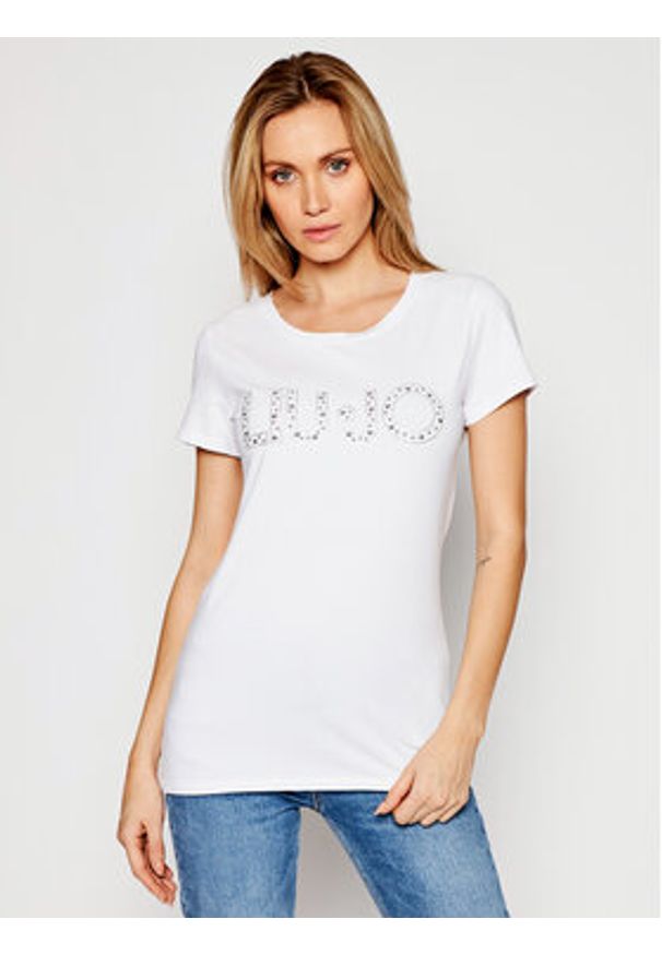 T-Shirt Liu Jo Beachwear. Kolor: biały. Materiał: bawełna