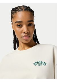 Wrangler Bluza 112356457 Écru Oversize. Materiał: bawełna #4