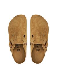 Birkenstock Klapki Boston Leve 1026164 Beżowy. Kolor: beżowy. Materiał: skóra, zamsz #3