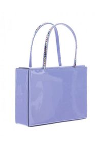 AMINA MUADDI - Niebieska torebka Amini Gilda Candy. Kolor: różowy, wielokolorowy, fioletowy. Materiał: lakier #4
