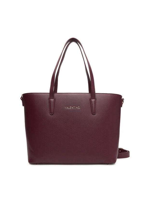 VALENTINO - Valentino Torebka Zero Re VBS7B301 Bordowy. Kolor: czerwony. Materiał: skórzane