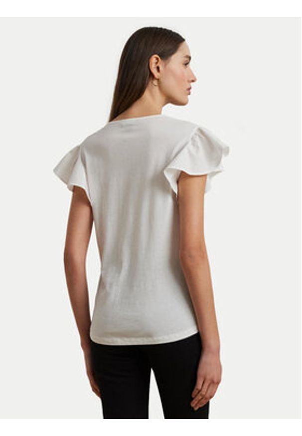 Lauren Ralph Lauren - LAUREN RALPH LAUREN Bluzka 200963917002 Biały Relaxed Fit. Kolor: biały. Materiał: bawełna