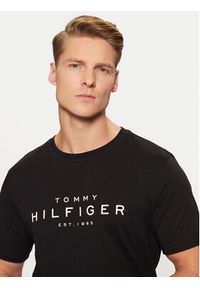 TOMMY HILFIGER - Tommy Hilfiger T-Shirt Big Logo Tee MW0MW37448 Czarny Slim Fit. Kolor: czarny. Materiał: bawełna