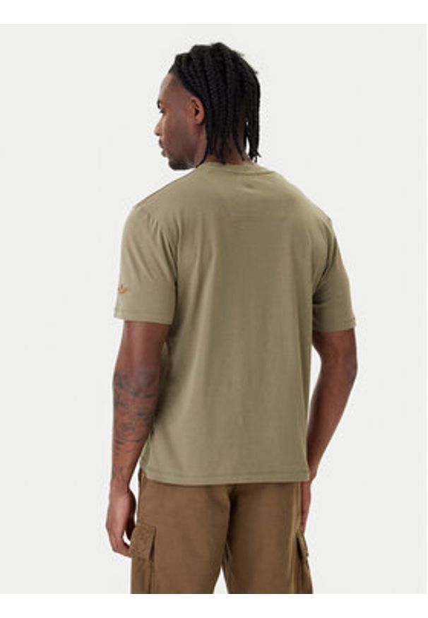 Aeronautica Militare T-Shirt 261TS2538UJ00727 Zielony Regular Fit. Kolor: zielony. Materiał: bawełna