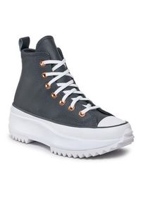 Converse Sneakersy Run Star Hike Platform Metallic & Leather A04183C Czarny. Kolor: czarny. Materiał: skóra. Obcas: na platformie. Sport: bieganie #2