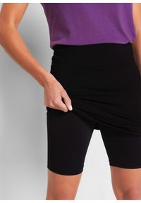 bonprix - Spódnica z dżerseju z kolarkami. Kolor: czarny. Materiał: jersey. Styl: sportowy #2