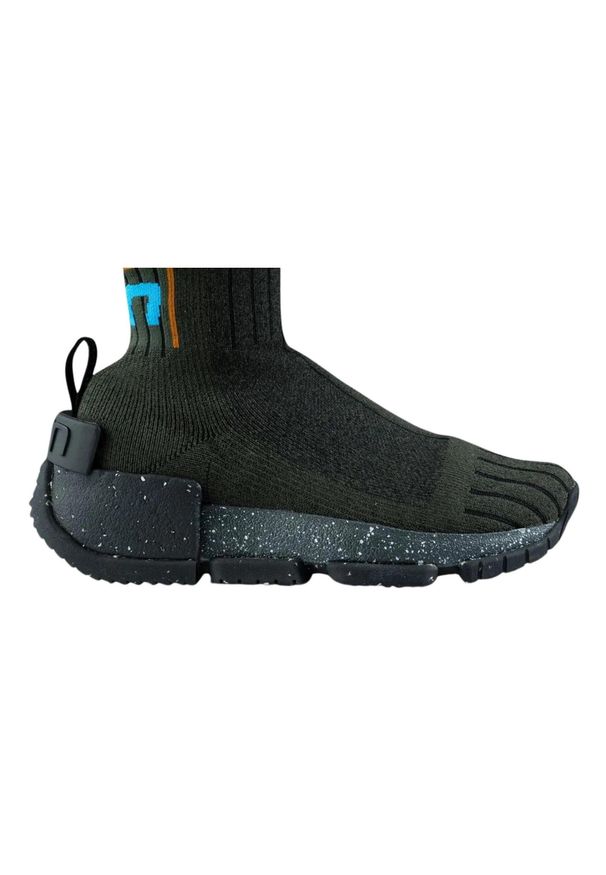 Buty miejskie męskie UYN Urquiola Military-melange czarna podeszwa. Kolor: zielony. Materiał: tkanina