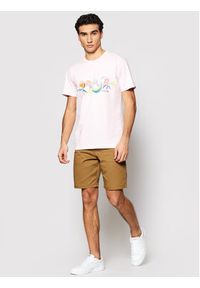 Vans T-Shirt CHRIS JOHANSON VN0A5EB5 Różowy Slim Fit. Kolor: różowy. Materiał: bawełna #4
