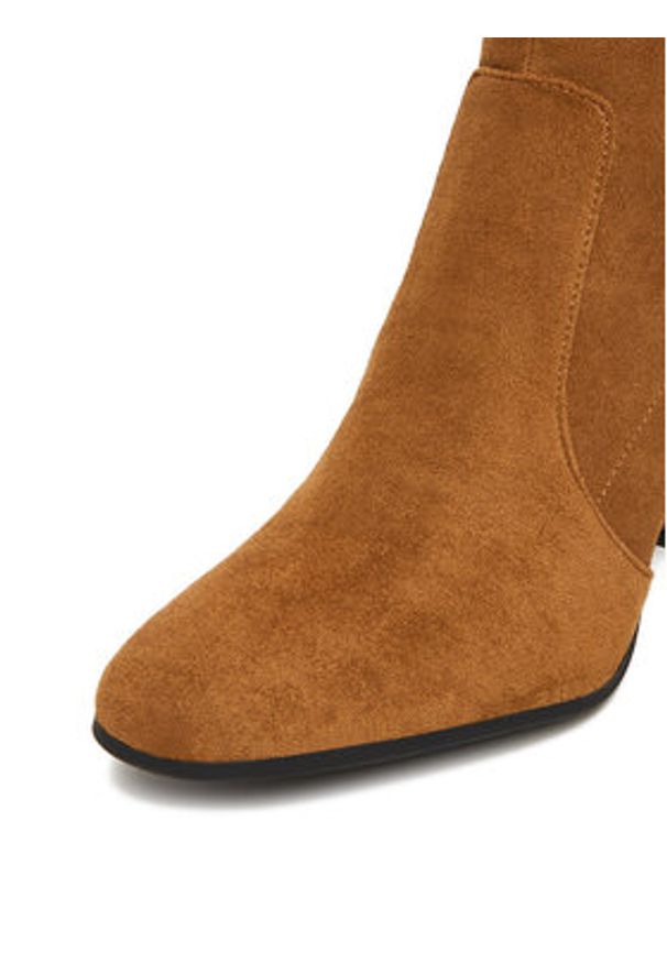 Jenny - JENNY Botki CEO-R25AW2401 Brązowy. Kolor: brązowy. Materiał: materiał