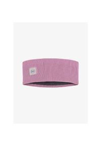 Opaska na głowę Buff Crossknit Headband - solid camelia. Kolor: różowy