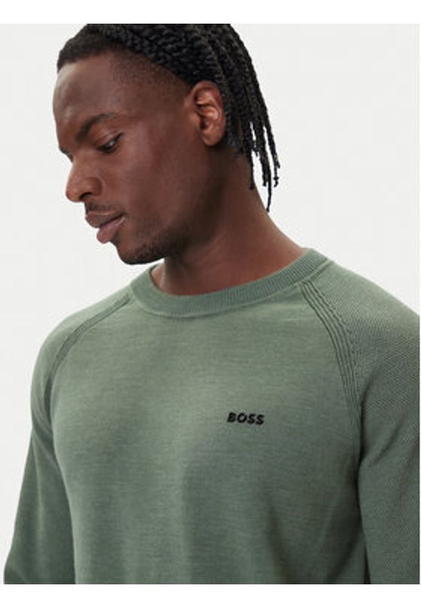BOSS Sweter K_Zone CN 50541938 Zielony Regular Fit. Kolor: zielony. Materiał: syntetyk