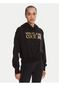 Versace Jeans Couture Bluza 79HAIT02 CF01T Czarny Regular Fit. Typ kołnierza: kołnierzyk włoski. Kolor: czarny. Materiał: bawełna