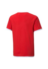 Koszulka dla dzieci Puma teamLIGA Jersey. Kolor: wielokolorowy, czerwony, biały. Materiał: jersey