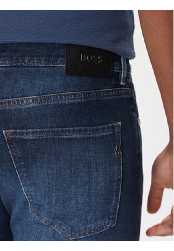 BOSS Jeansy H-Delaware 50537390 Granatowy Slim Fit. Kolor: niebieski