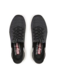 skechers - Skechers Sneakersy Right Away 232452/BLK Czarny. Kolor: czarny. Materiał: materiał #6
