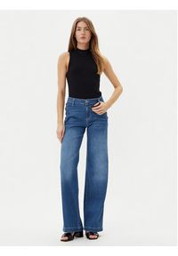 Please Jeansy P3FDBQ2NTZ Niebieski Wide Leg. Kolor: niebieski