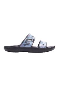 Crocs - Klapki damskie CROCS Classic Tie Dye Graphic 207283-988 czarne wielokolorowe. Okazja: na plażę. Kolor: czarny, wielokolorowy #1