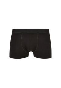 Urban Classics - Bokserki Męskie Z Gładkiej Bawełny Organicznej (zestaw 5 Sztuk). Kolor: czarny. Materiał: bawełna. Wzór: gładki #1