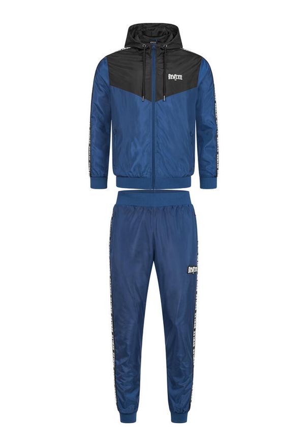 Dres z kapturem Benlee Manteo. Kolor: niebieski, wielokolorowy, czarny. Materiał: dresówka