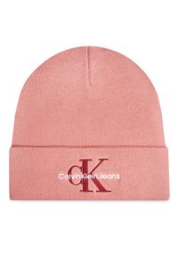 Calvin Klein Czapka Mono Logo Embro K60K612668 Różowy. Kolor: różowy. Materiał: materiał, bawełna