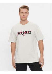 Hugo T-Shirt Dakaishi 50494565 Beżowy Relaxed Fit. Kolor: beżowy. Materiał: bawełna
