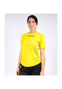Koszulka piłkarska dla dzieci Givova One żółta. Kolor: żółty. Sport: piłka nożna