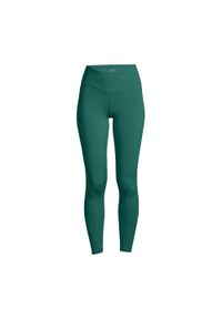 CASALL - Legginsy treningowe damskie Casall Overlap High Waist. Stan: podwyższony. Kolor: zielony