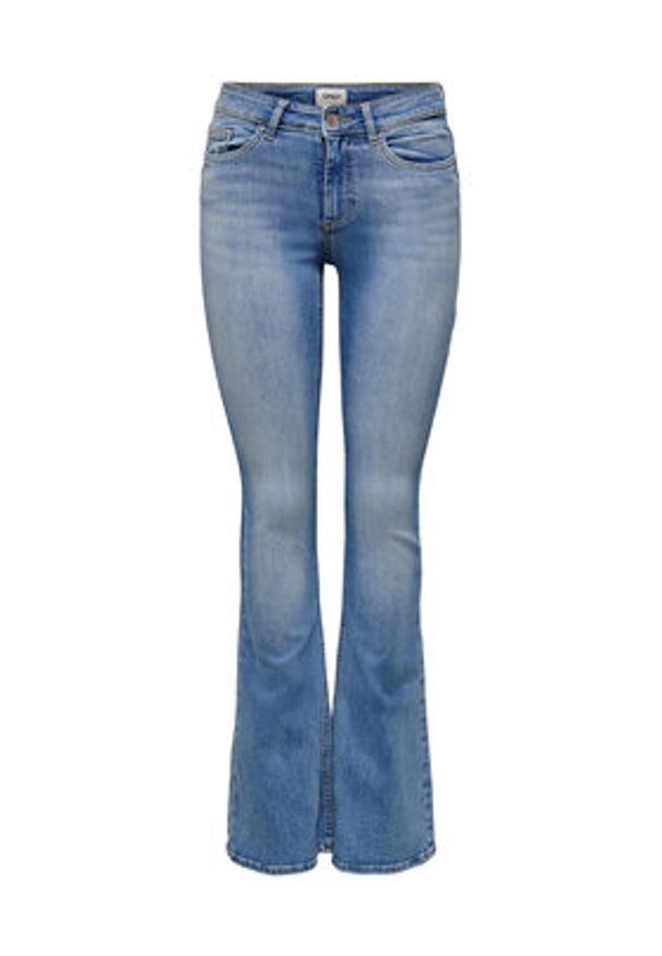 only - ONLY Jeansy Blush 15245444 Niebieski Flared Fit. Kolor: niebieski