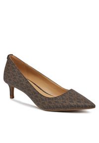 MICHAEL Michael Kors Czółenka Alina Flex Kitten Pump 40R3ALMP1B Brązowy. Kolor: brązowy. Materiał: skóra #5