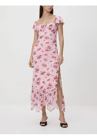 Reserved - Sukienka maxi - wielobarwny. Materiał: dzianina. Typ sukienki: proste. Długość: maxi #1