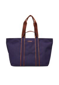 BOSS Torebka Palmah Tote 50546461 Granatowy. Kolor: niebieski