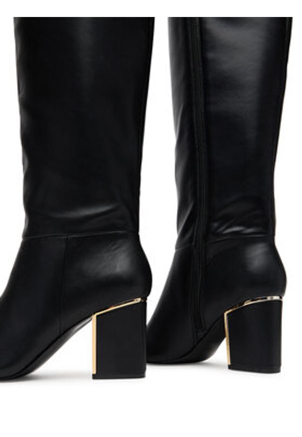 DKNY Kozaki K3544857 Czarny. Kolor: czarny. Materiał: skóra