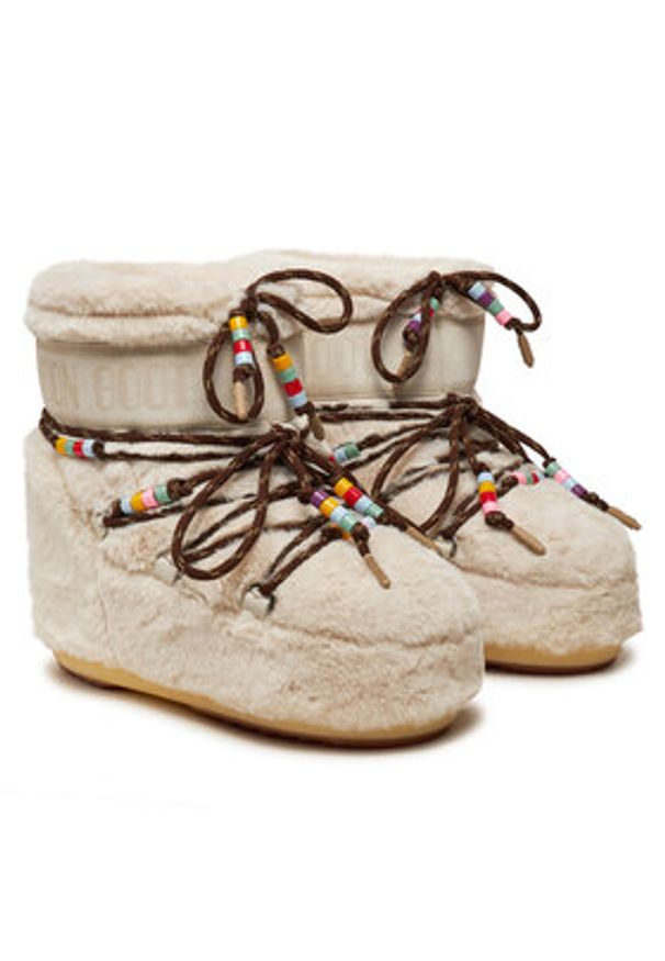 Moon Boot Śniegowce 80D1409470 Beżowy. Kolor: beżowy. Materiał: materiał
