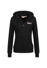 Damska bluza z kapturem zapinana na zamek Lonsdale Calder Vale. Typ kołnierza: kaptur. Kolor: czarny #1