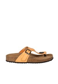 Geox Klapki "Brionia" | D15LSB00043 | Kobieta | Żółty. Nosek buta: okrągły. Kolor: żółty. Materiał: skóra. Styl: elegancki, klasyczny #3