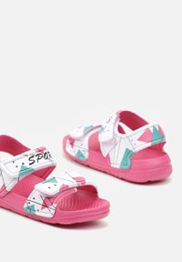 Born2be - Fuksjowe Sandały na Piankowej Podeszwie Zapinane na Rzep Nelania. Zapięcie: rzepy. Kolor: różowy. Sezon: lato