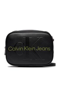 Calvin Klein Jeans Torebka Sculpted Camera Bag18 Mono K60K610275 Czarny. Kolor: czarny. Materiał: skórzane