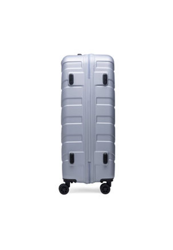 Gino Rossi Walizka duża GIN-L-003-05-SILVER Srebrny. Kolor: srebrny. Materiał: materiał
