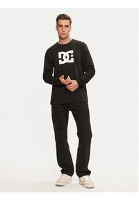 DC Longsleeve Star ADYZT05372 Czarny Regular Fit. Kolor: czarny. Materiał: bawełna. Długość rękawa: długi rękaw