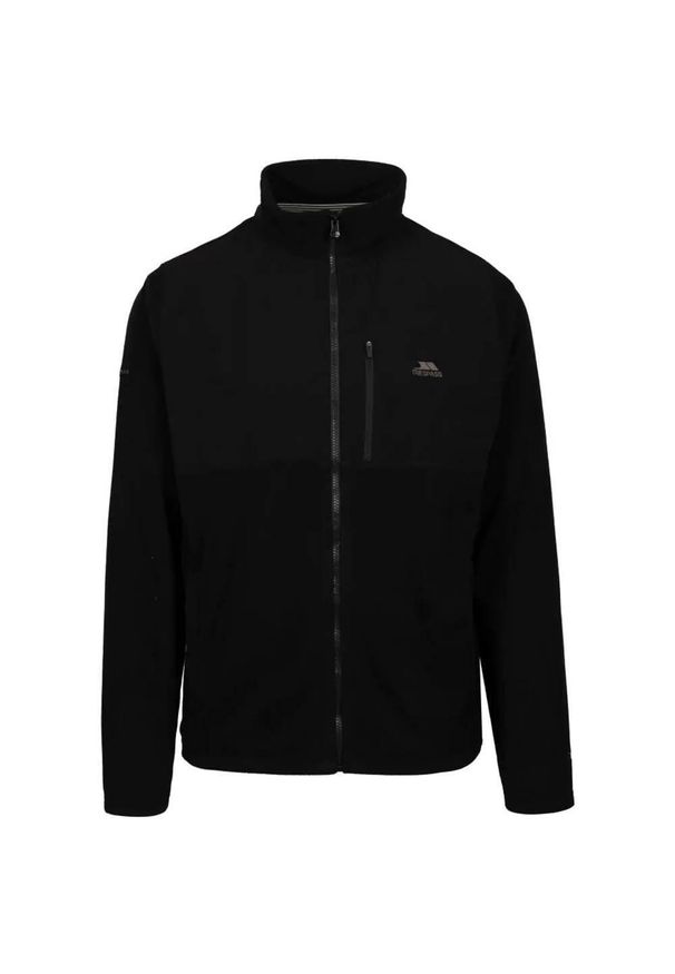 TRESPASS - Bluza Polarowa Męska Falkenham. Kolor: czarny. Materiał: polar. Sezon: zima. Sport: turystyka piesza
