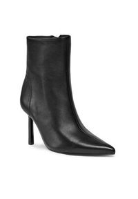 Steve Madden Botki Iyanna Bootie SM11002278 SM11002278-017 Czarny. Kolor: czarny. Materiał: skóra