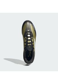 Adidas - Buty Messi F50 League TF. Kolor: żółty, biały, wielokolorowy, czarny. Materiał: materiał
