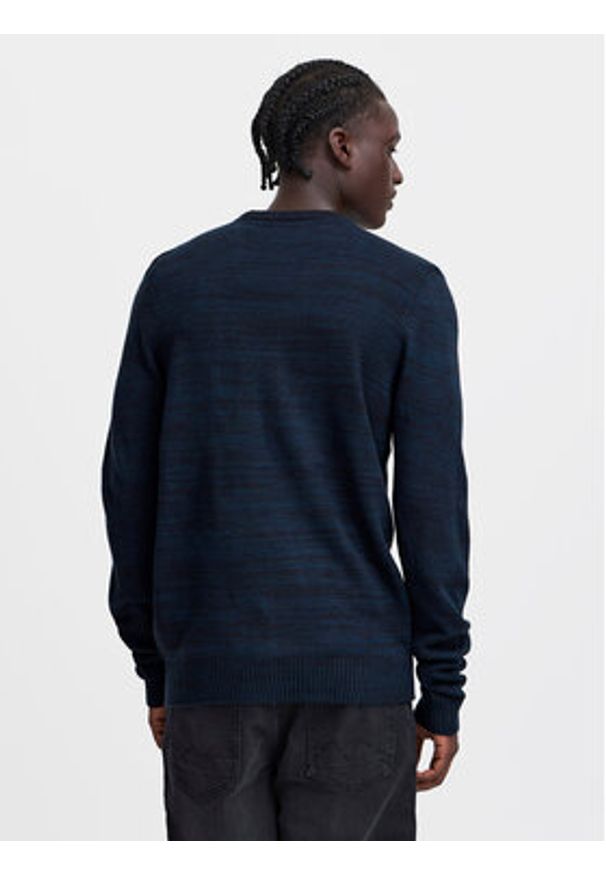 Blend Sweter 20717599 Granatowy Regular Fit. Kolor: niebieski. Materiał: syntetyk