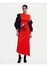 Desigual Sukienka codzienna Reims 25SWVW07 Czerwony Regular Fit. Okazja: na co dzień. Kolor: czerwony. Materiał: wiskoza. Typ sukienki: proste. Styl: casual #6